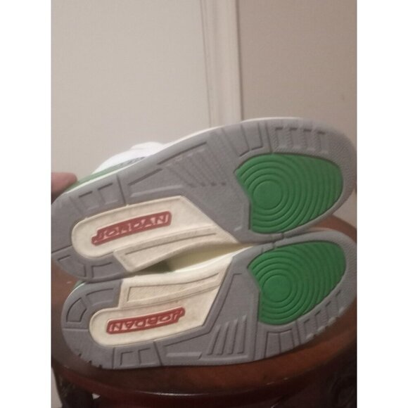 Air Jordan 3 Retro Shoes Womens Size 6 White Cement Lucky Green CK9246-136 OG - Picture 12 of 13